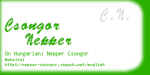 csongor nepper business card